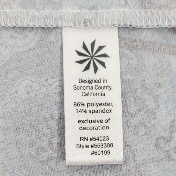 Athleta Pack Ewerywhere Green/Grey Paisley Dress #359 Size 4 - Picture 10 of 13